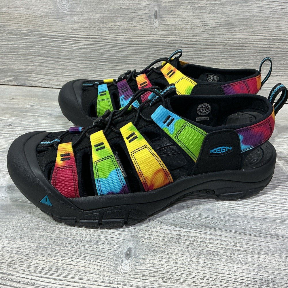 KEEN Newport H2 Sandals Tie Dye Water Hiking Shoes Waterproof Mens Size 11.5 NEW - Picture 3 of 11